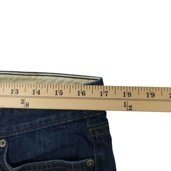 Lands End Canvas Boyfriend Fit Jeans Womens Size 31 Button Fly Medium Wash Denim - Picture 12 of 15